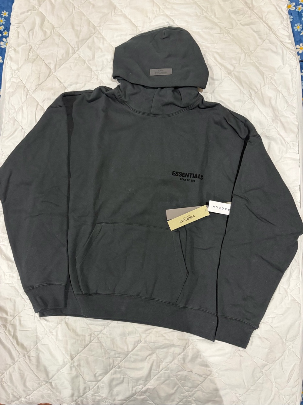Black Cotton Hoodie